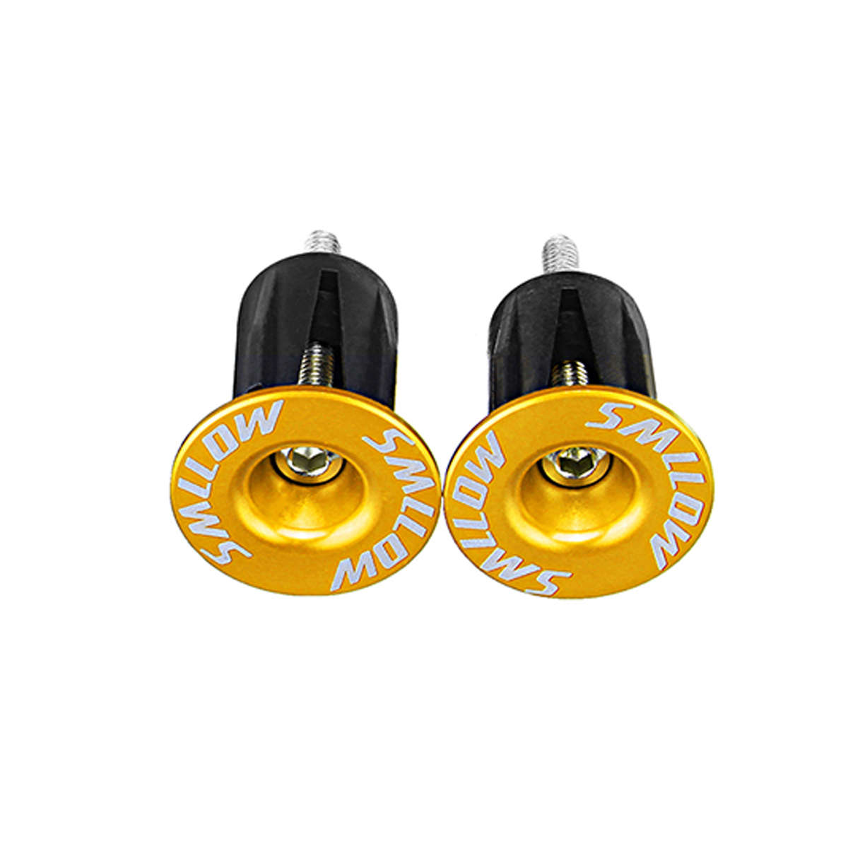 SMLLOW 1 Pair Aluminum Alloy Cycling Bike Handlebar Grips Cap Plug Bicycle Handlebar End Plugs