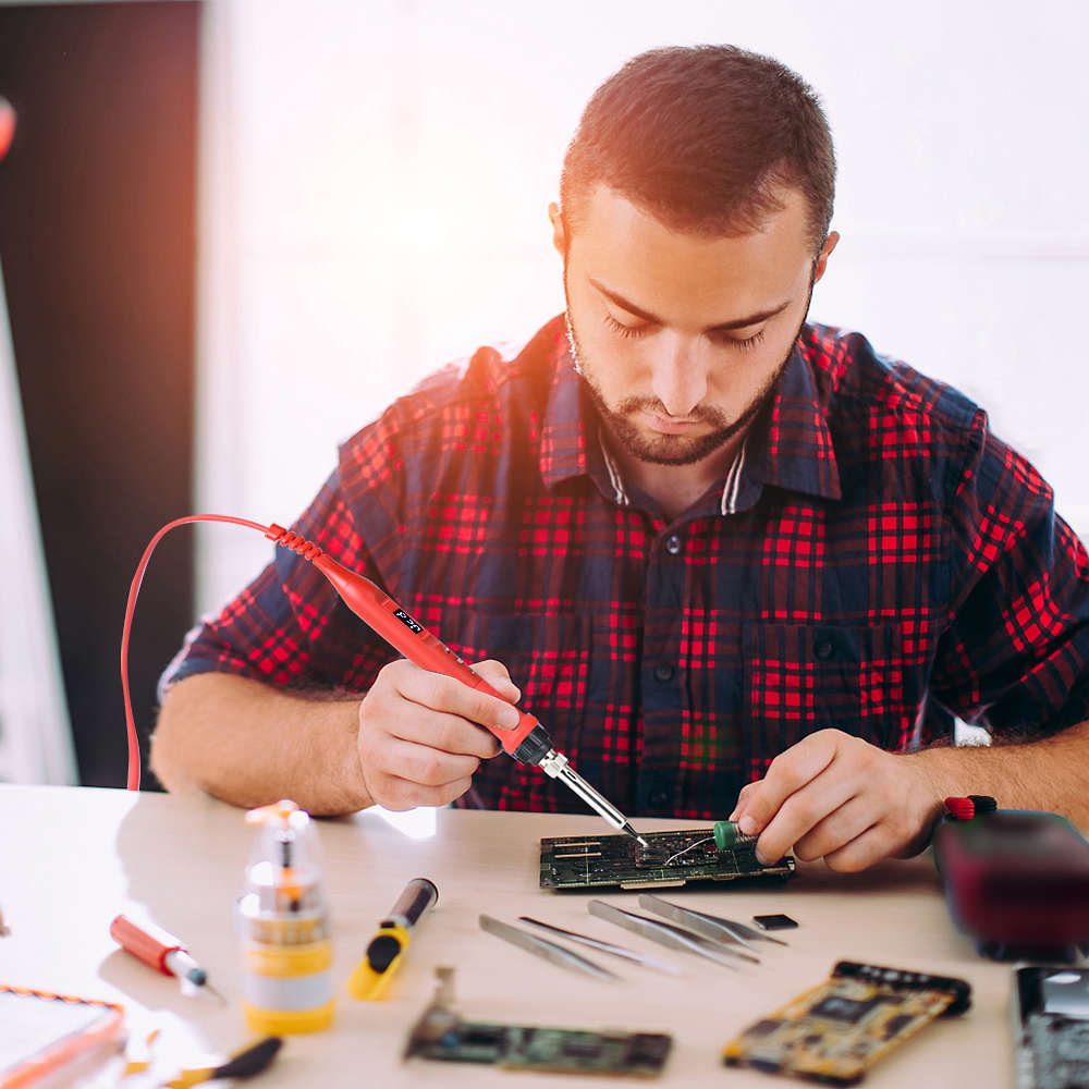 JCD 908U Electric Soldering Iron Tool Kits 100W 220V/110V LCD Lighting Soldeing Station Adjustable T