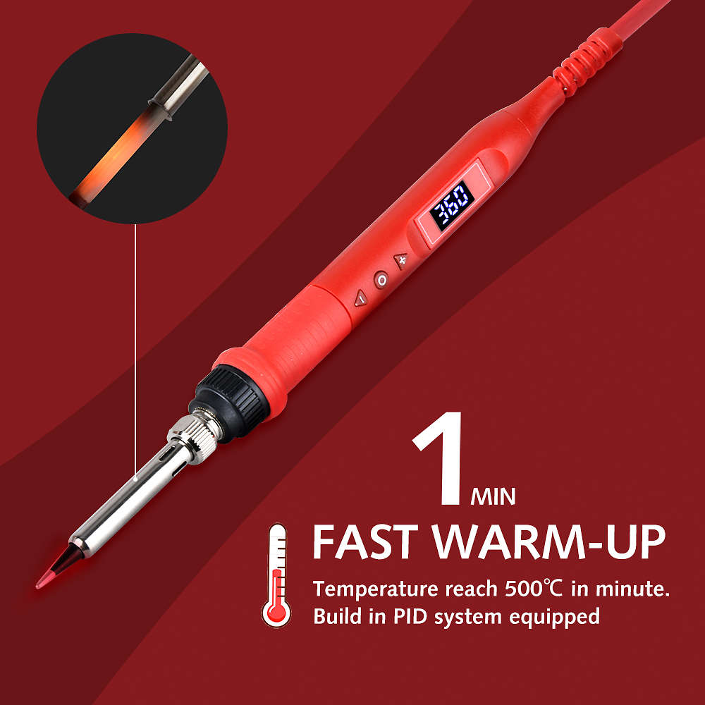 JCD 908U Electric Soldering Iron Tool Kits 100W 220V/110V LCD Lighting Soldeing Station Adjustable T