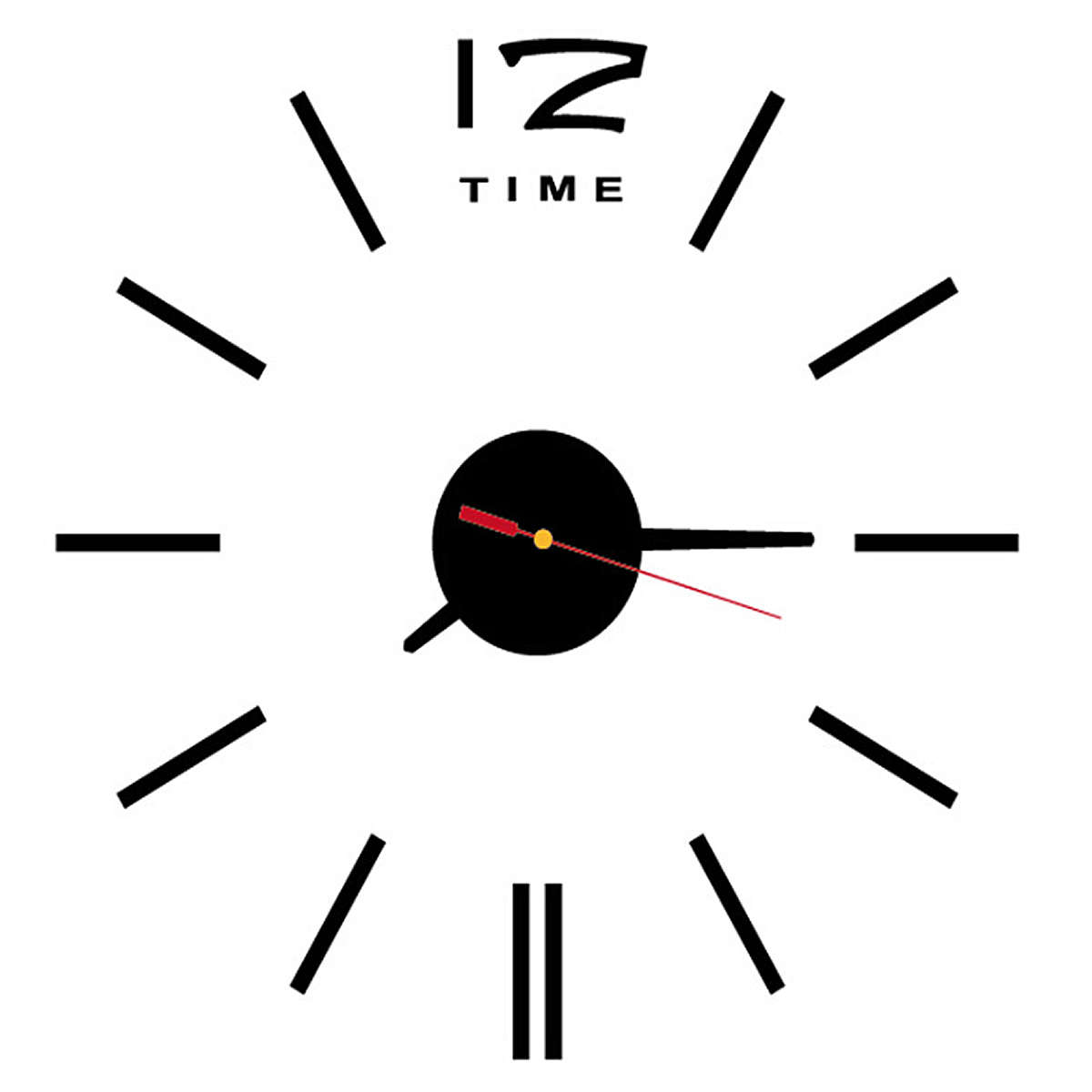 DIY 3D Roman Numbers Watch Wall Clock Home Decor Mirror Wall Sticker 4 Colors...