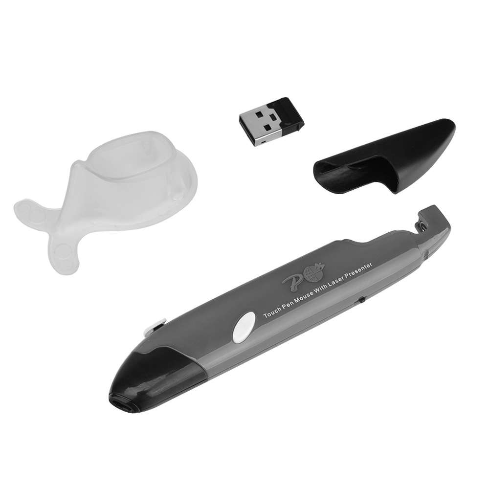 2.4G Wireless Mouse 4-Key Intelligent 26 Languages Voice Translator Typing Pen for PC An (Color Red)