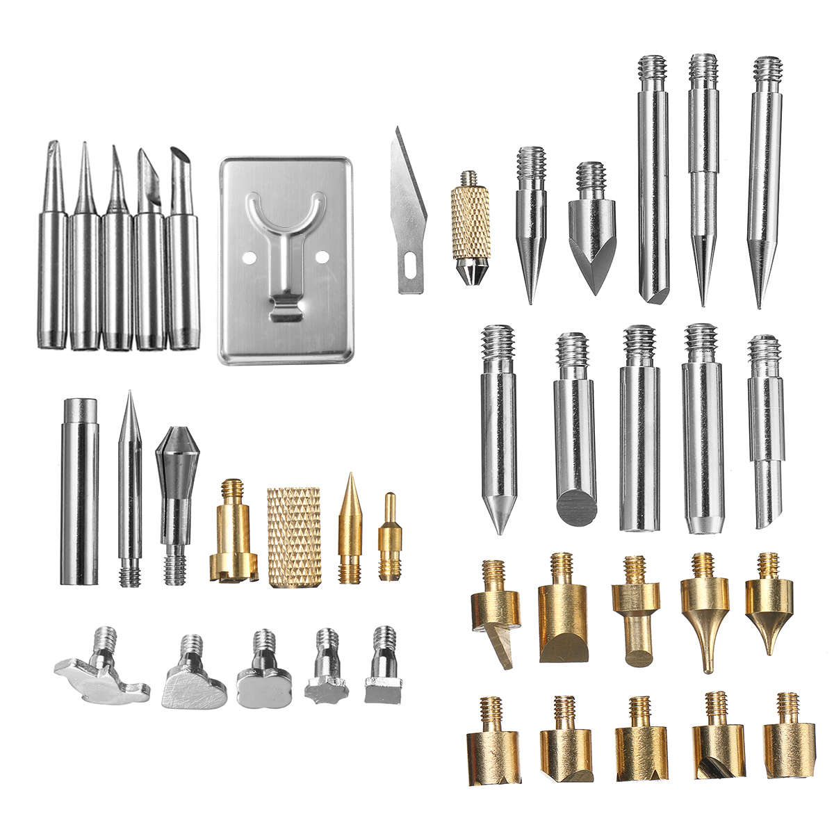 New 76Pcs 60W Solder Iron Wood Burning Kit Adjustable Carving Pyrography Tool Soldering Weldin