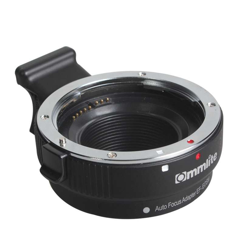 Commlite CM-EF-EOSM Lens Mount Adapter Electronic AF Mount Adapter with IS Function for Canon EF ...