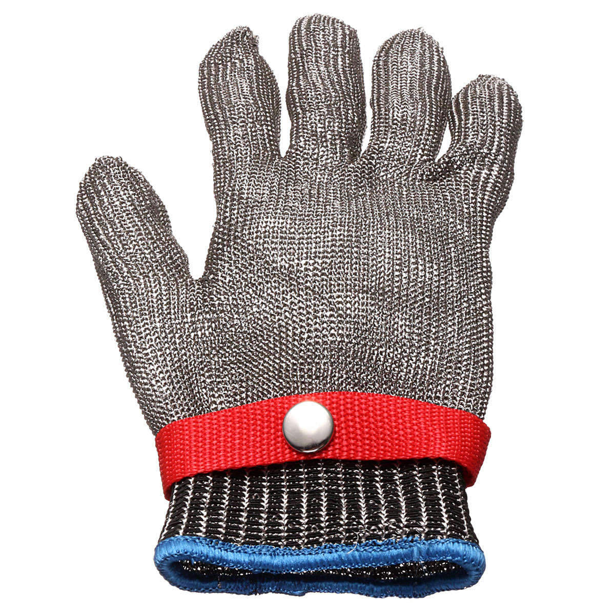 Safety Cut Proof Stab Resistant Stainless Steel Metal Mesh Butcher Glove Size M