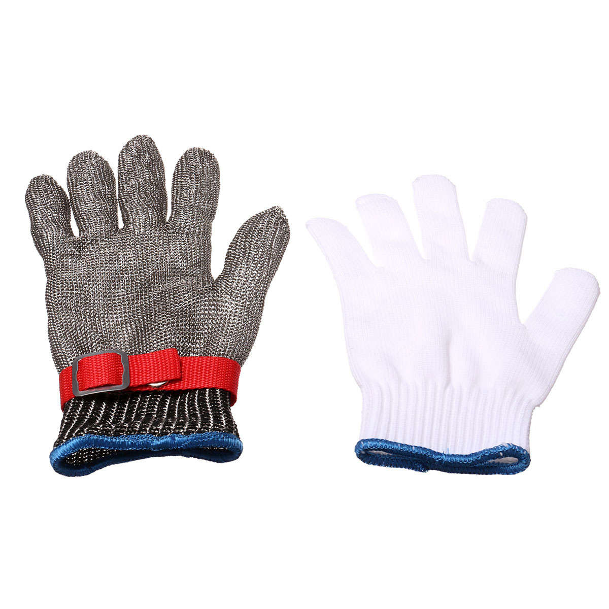 Safety Cut Proof Stab Resistant Stainless Steel Metal Mesh Butcher Glove Size M