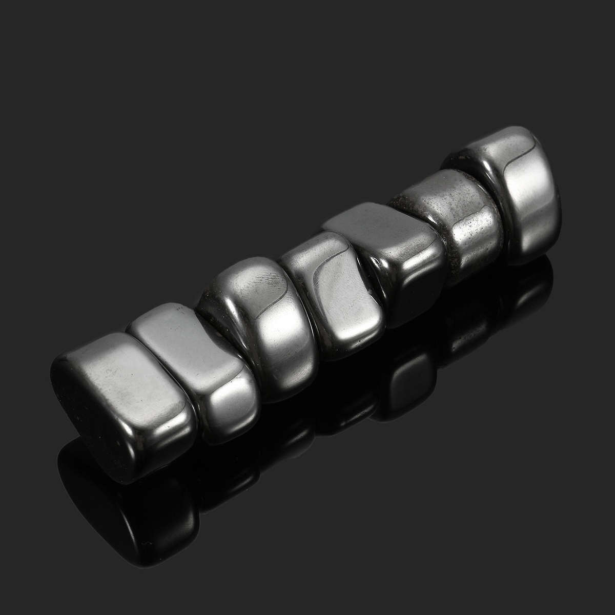 7Pcs/ Pack Black Lodestone Magnetite Tumbled Stone Wicca Reiki Crystal Healing 18 Decorations...