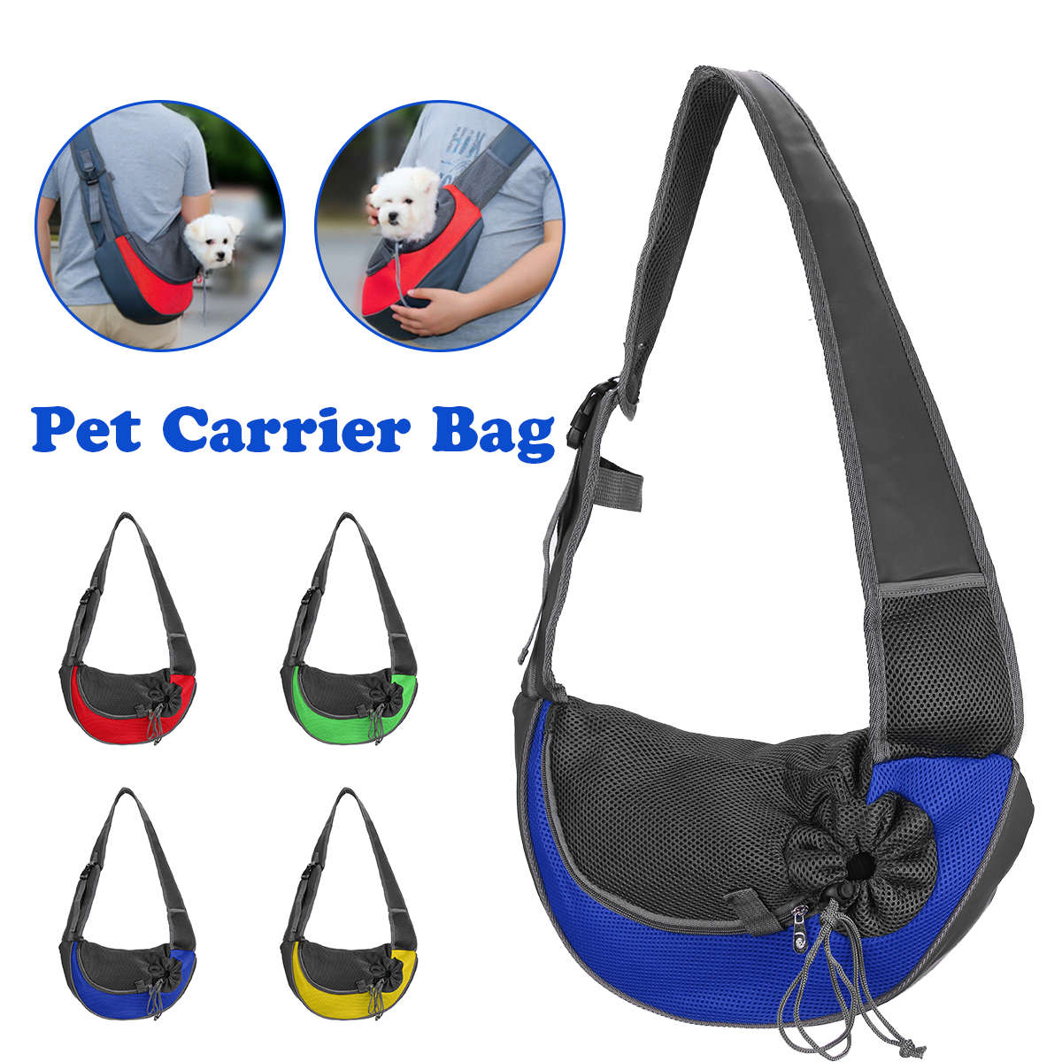 Outdoor Breathable Pet Puppy Dog Carry Shoulder Carrier Bag with Mobile Phone S