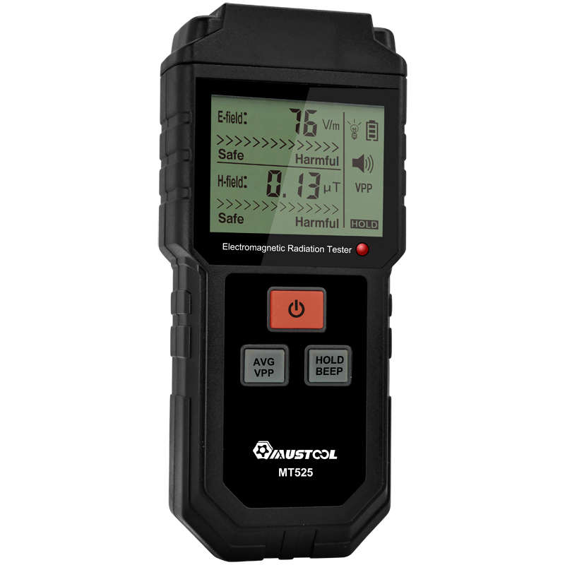 MUSTOOL MT525 Electromagnetic Radiation Tester Electric Field & Magnetic Field Dosimeter Tester