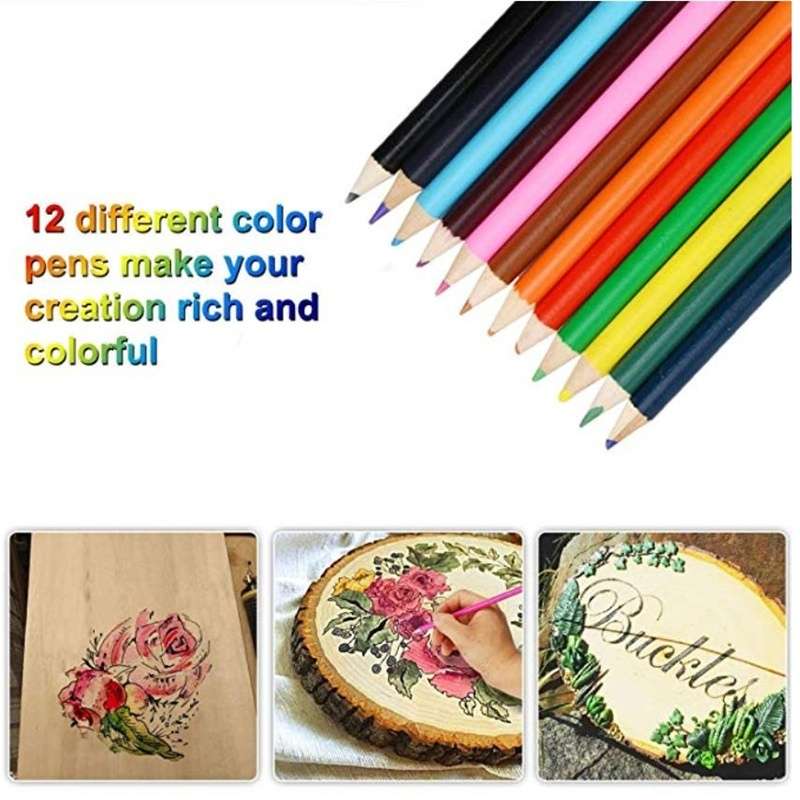 Adjustable Temperature Electric Solder Iron Tool Kit Pyrography Wood Burning Carving Embossing Tool