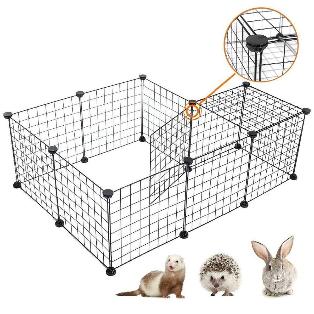Foldable Pet Playpen Iron Fence Puppy Kennel House Exercise Training Puppy Spac