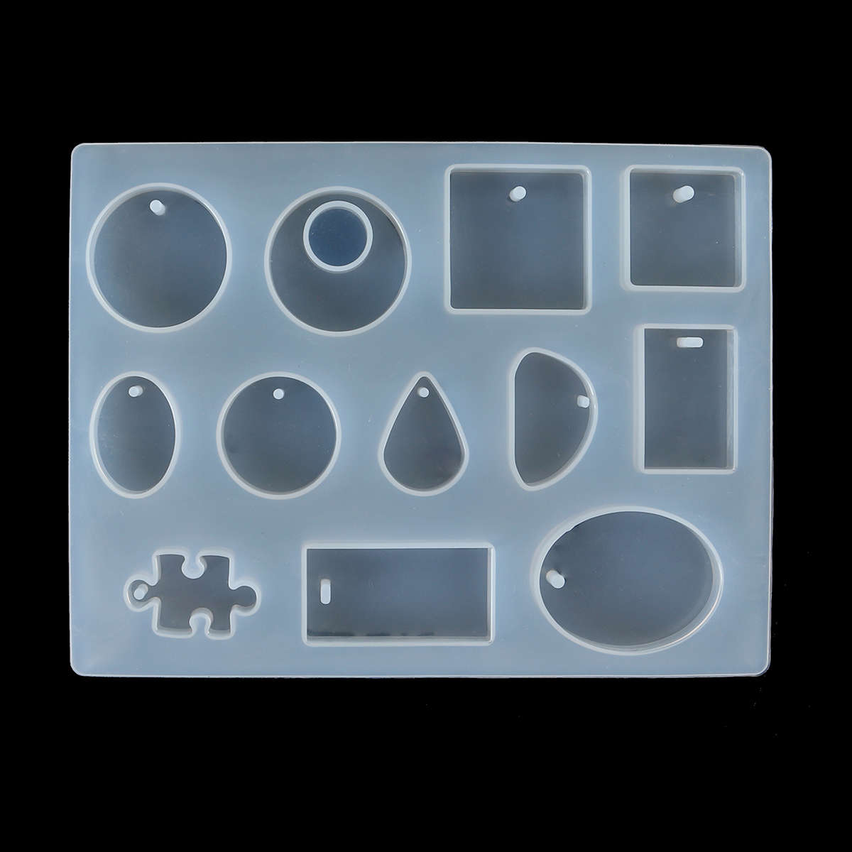 381Pcs DIY Crystal Epoxy Resin Mold Bracelet Pendant Jewelry Handmade Silicone Mold Set