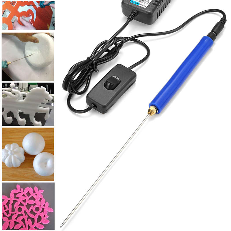 AC100-240V Foam Cutter Electric Cutting Pen Tools Craft Hot Foam Cutter Styrofoam Cutting Pen with A
