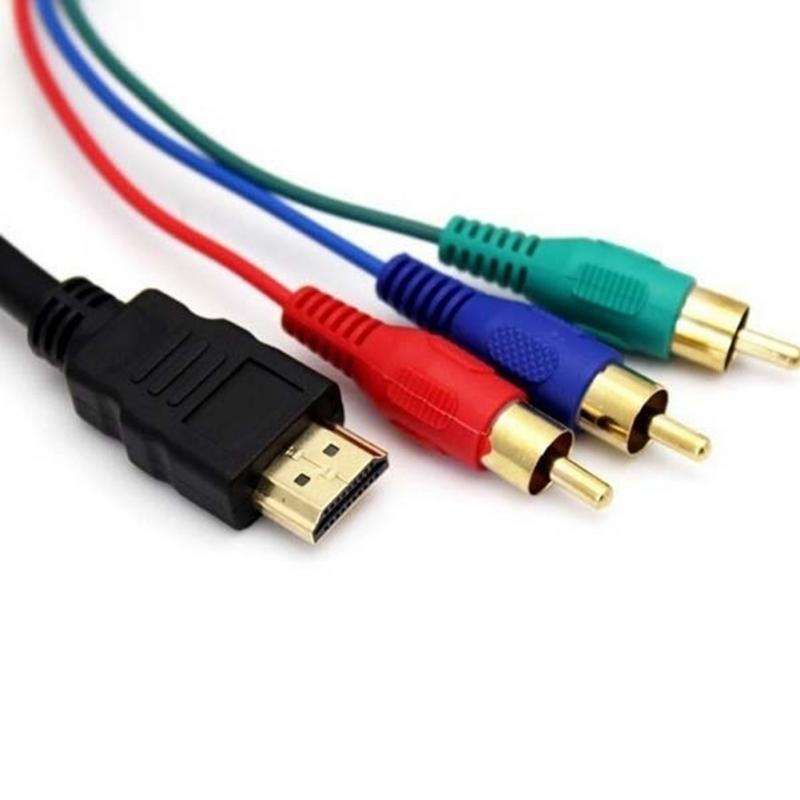HDMI to 3 RCA Adapter Cable Audio Video AV Cable Adapter Converter Connector Component Wire Lead for