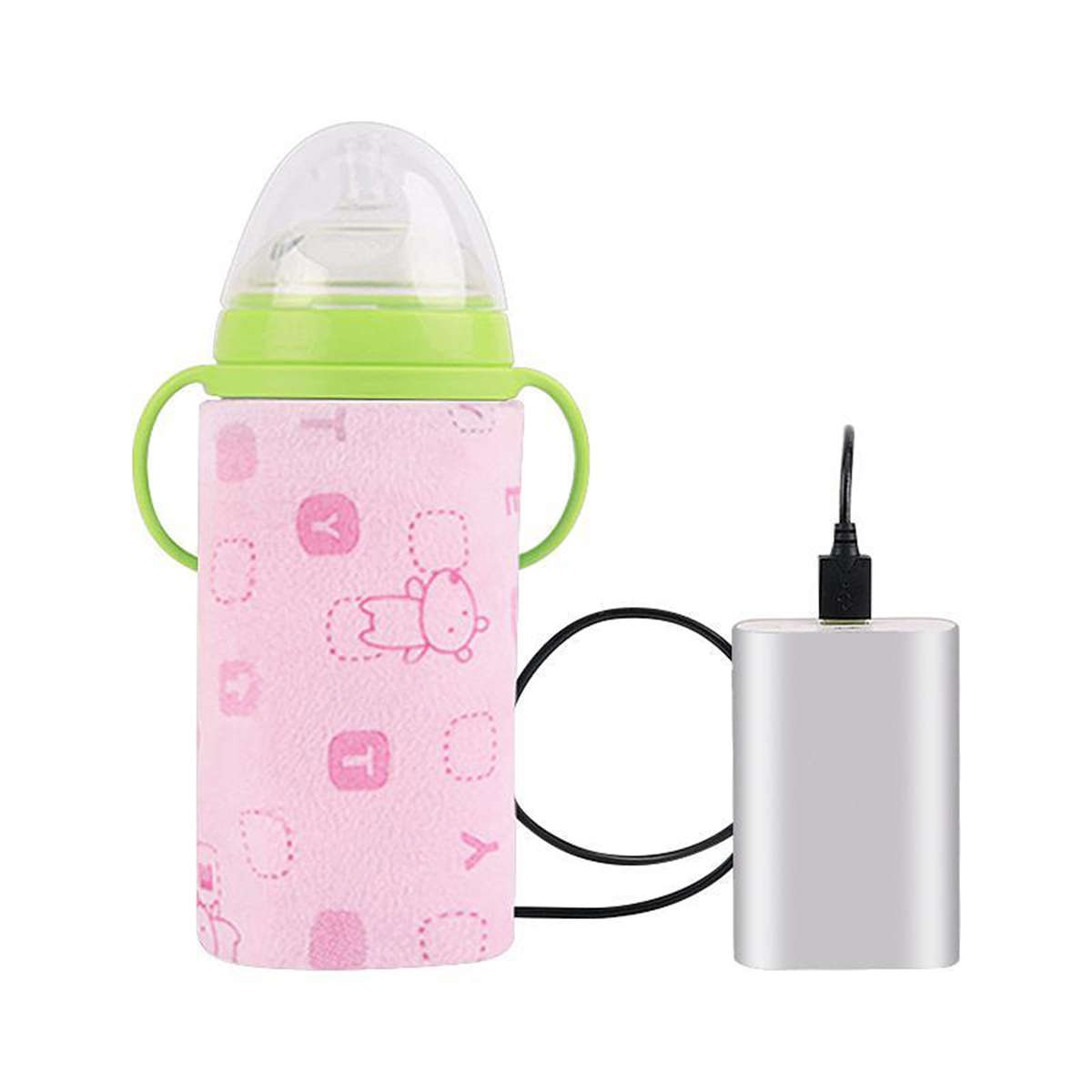 USB Baby Feeding Milk Bottle Warmer Heating Insulation Cover Outdoor Portable