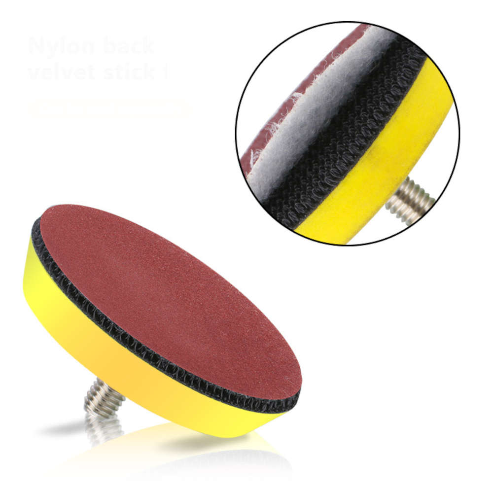 102pcs 3 Inch 75mm Sanding Disc Round Abrasive Dry Sandpaper with Back-up Pad for Polishing Cleaner