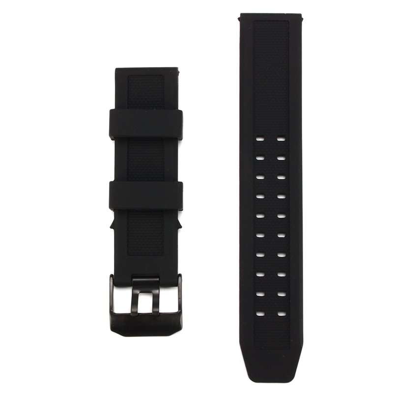 Replacement Rubber Wristwatch Band Watch Strap for Luminox 23mm FP.L.ES w/Buckle