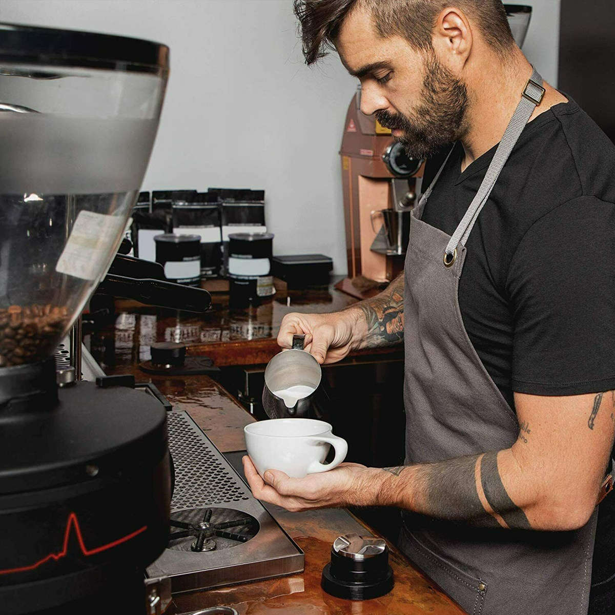 53mm Coffee Distributor Tamper Dual Head Leveler Tool Fits For Breville Aluminum