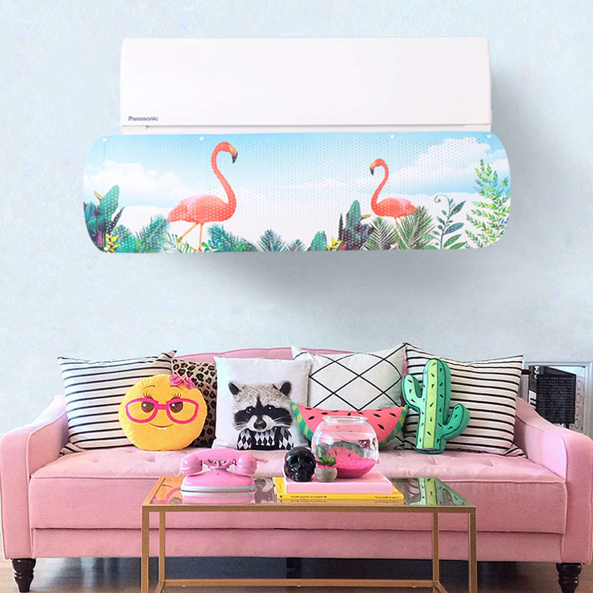 Air Conditioner Wind Shield Cold Wind Gas Deflector Tape Anti Direct Blowing