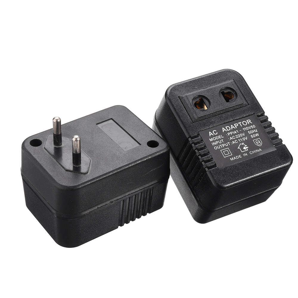 AC 220V to 110V AC Power Voltage Converter 50W Adapter Travel Transformer Step