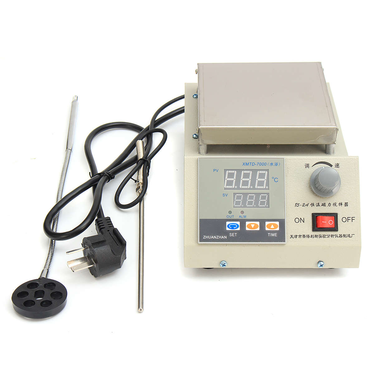 220V 85-2 Magnetic Stirrer with Digital Thermostat Hot Plate Heating Mixer 2400rpm (Type 1)