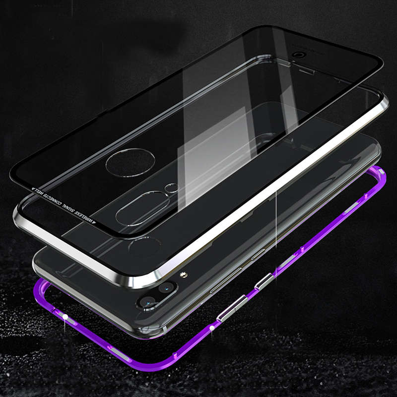 Bakeey 360 Magnetic Adsorption Upgraded Version Tempered Glass & Metal Flip Protective Case for Xiao