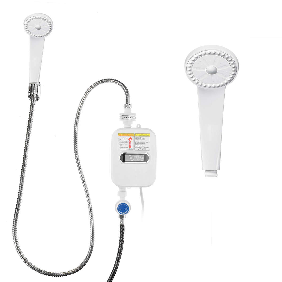 3500W Mini Instant Electric Tankless Hot Water Heater Shower Bathroom Faucet