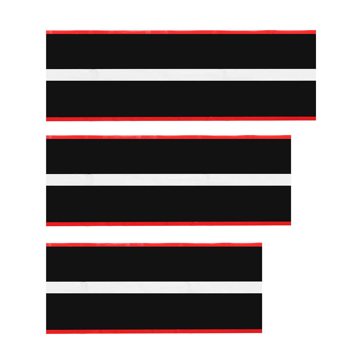 3Pcs Car Vinyl Twin Rally Stripe Graphics Stickers Decals for Mustang 2015 2016 2017 2018