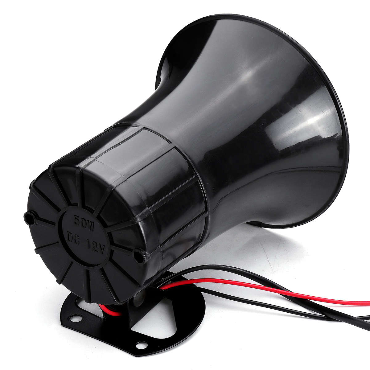 400W Warning Alarm Police Fire Siren Horn PA Speaker MIC System 3 Sound