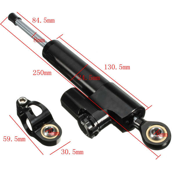 Universal Motorcycle Steel Ring Stabilizer Damper Linear Reversed Safety