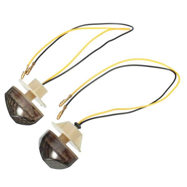 Motorcycle Smoke Flush Mount 15LED Turn Signal Light Blinker For Yamaha Hon