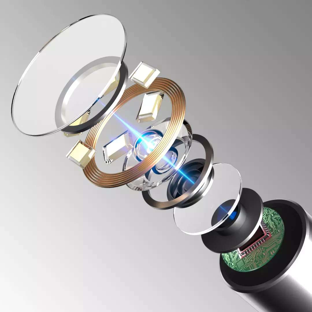 (Color. White)Bebird Note 3 2 in 1 Smart Visible Ear Pick Tweezers Dual-use 1000W HD Endoscope E...