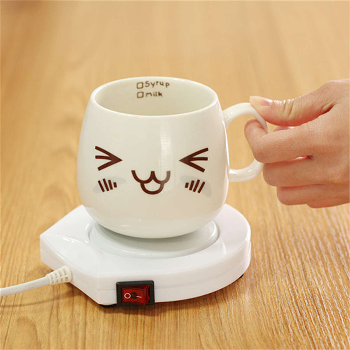 70-80 Constant Temperature Cup Heating Mat Electric Tea Warmer for Home Office Travel