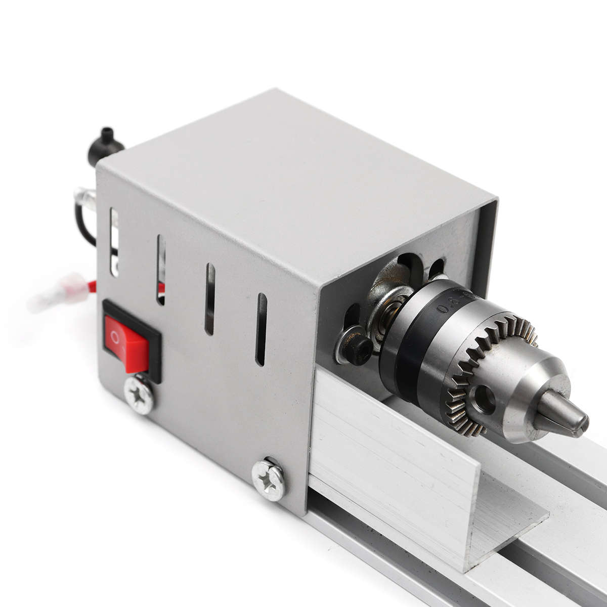 Mini Lathe Beads Machine Woodworking DIY Lathe Polishing Cutting Drill Wood Lathe Machine