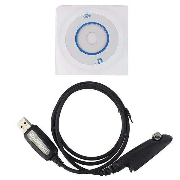 New USB Programming Data Cable + CD software for Baofeng  BF-A58 BF-97