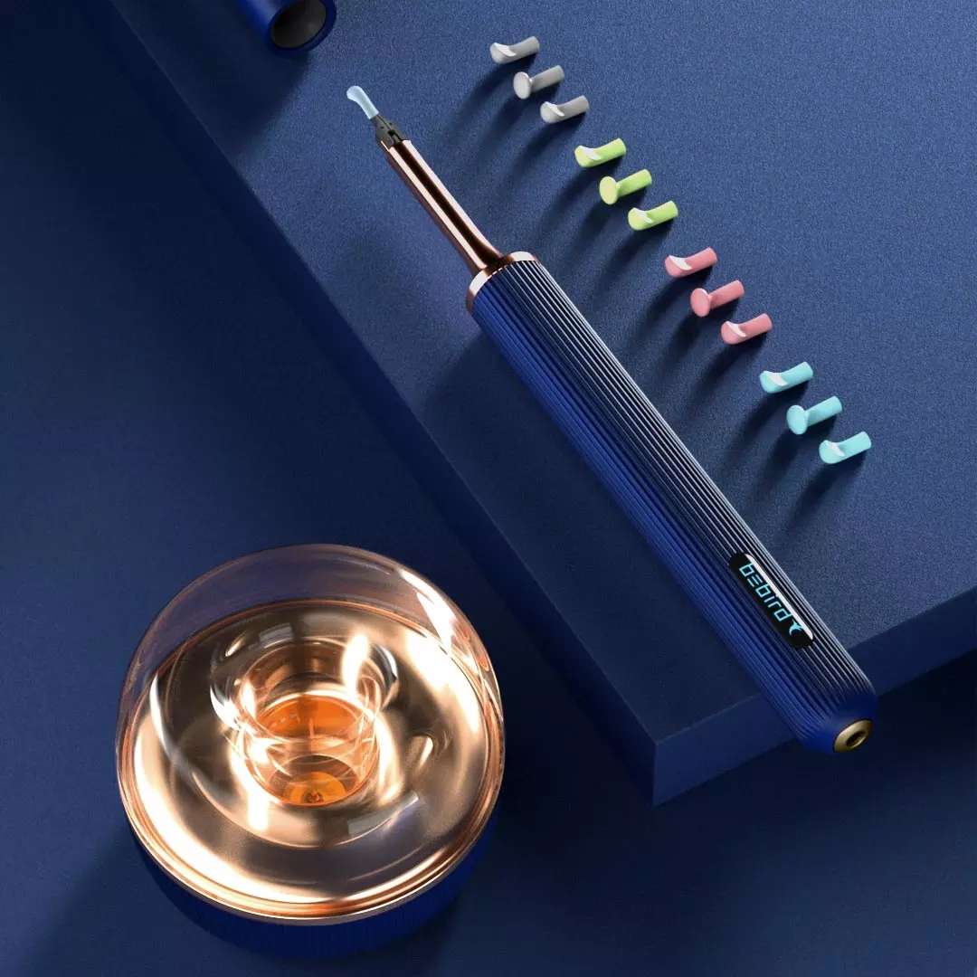 (Color. White)Bebird Note 3 2 in 1 Smart Visible Ear Pick Tweezers Dual-use 1000W HD Endoscope E...