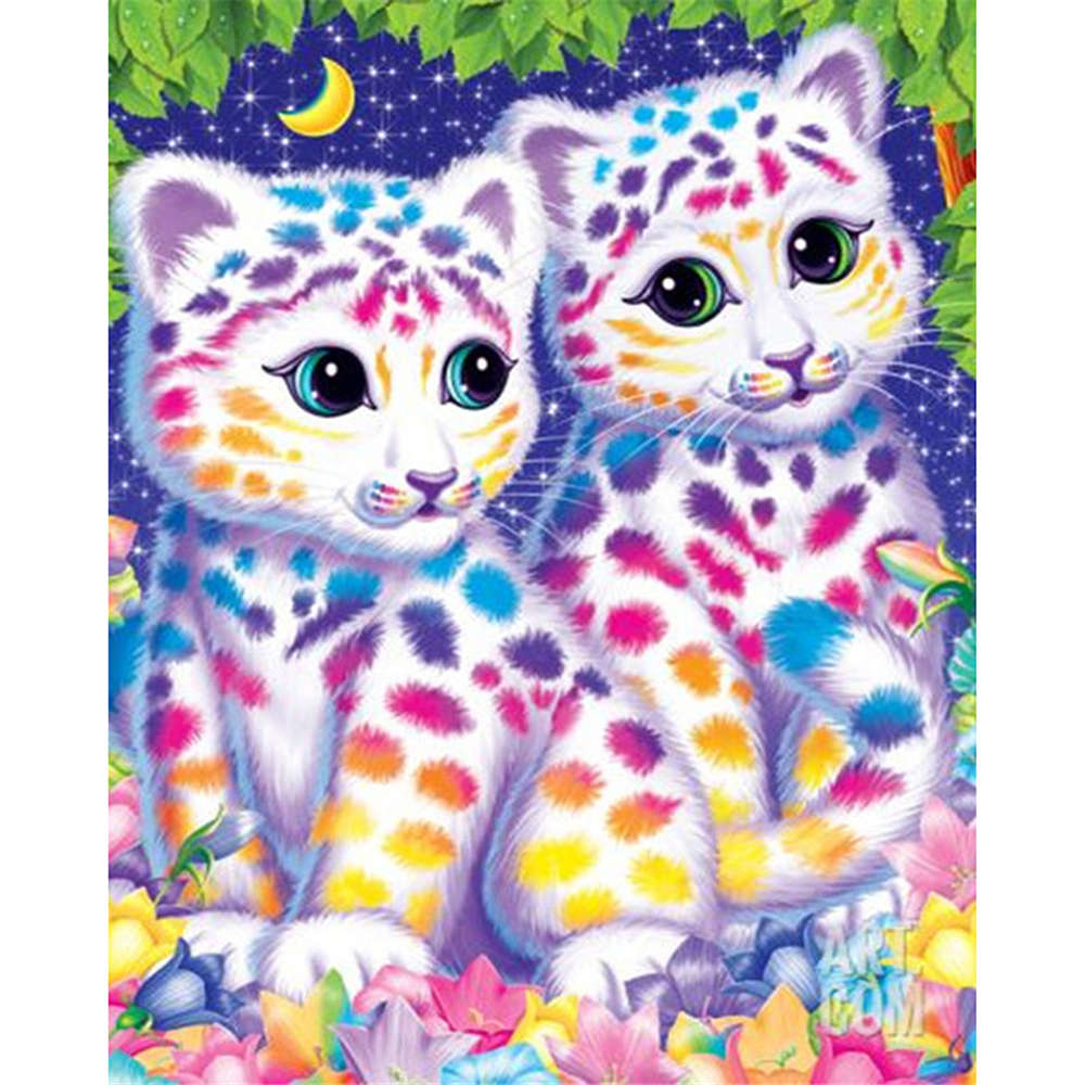 DIY 5D Diamond Painting Animal Spotted Cat Diamond Embroidery Cross Stitch Full