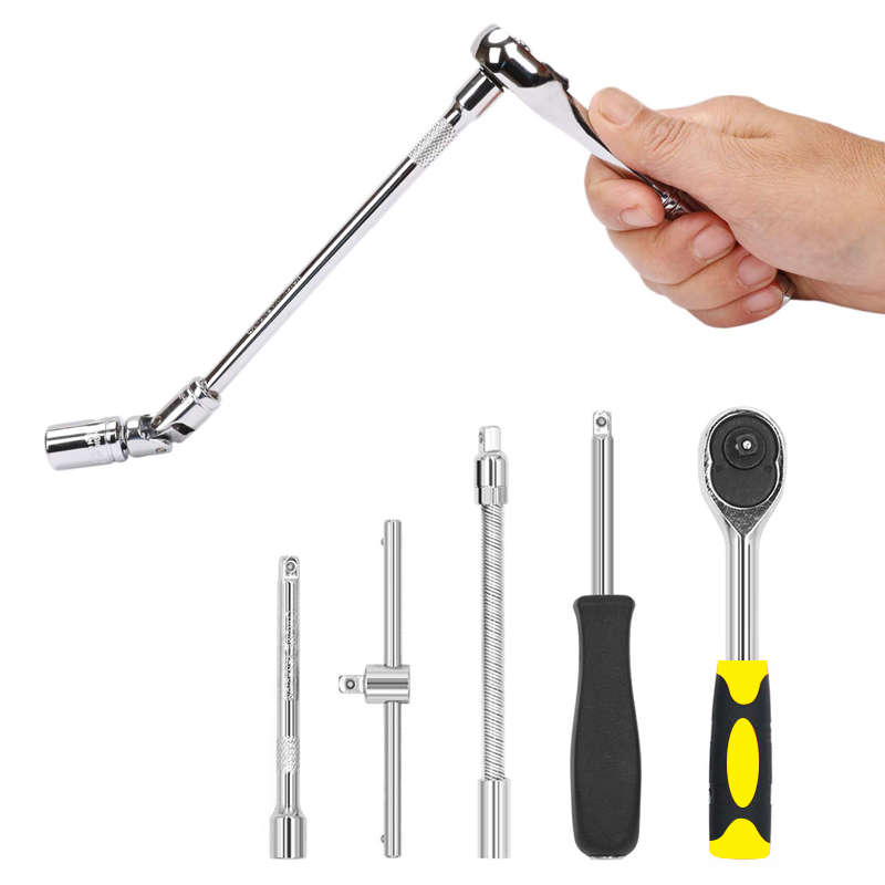 46Pcs Tool Box Car Motorcycle Repair Set Hand Tool Home Service DIY Ki