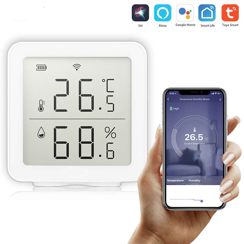Bakeey Tuya WIFI Temperature&Humidity Sensor Work With Alexa Indoor Hygrometer