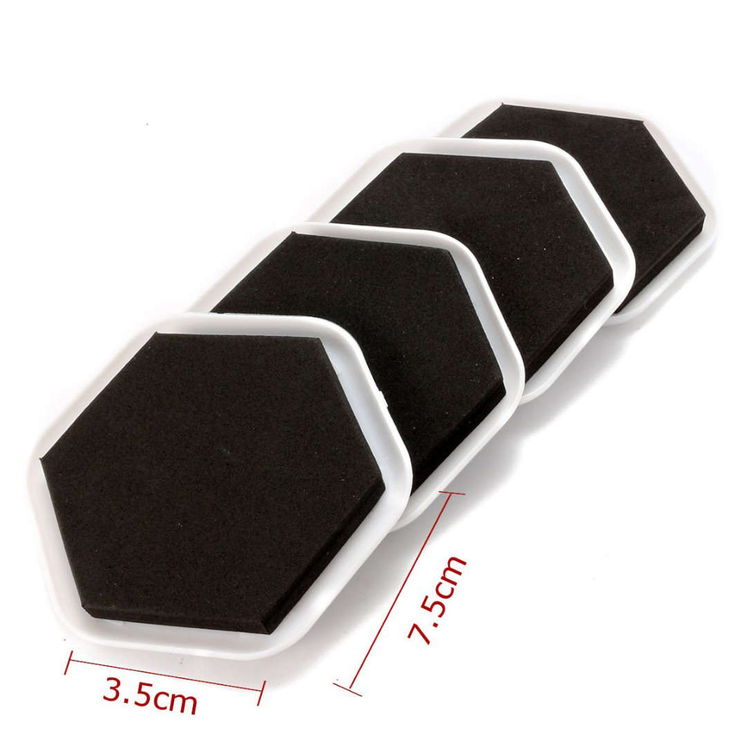 4Pcs Furniture Moving Sliders Mover Pads Moving Furniture Gliders Hardwood