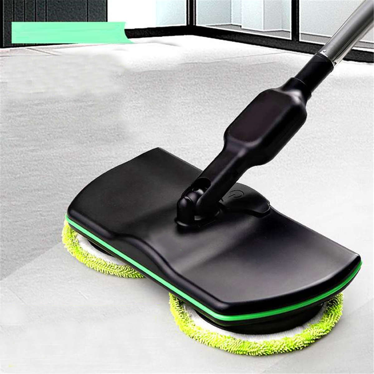 Wireless Rotary Electric Rechargeable Floor Mop Home Cleaner Scrubber