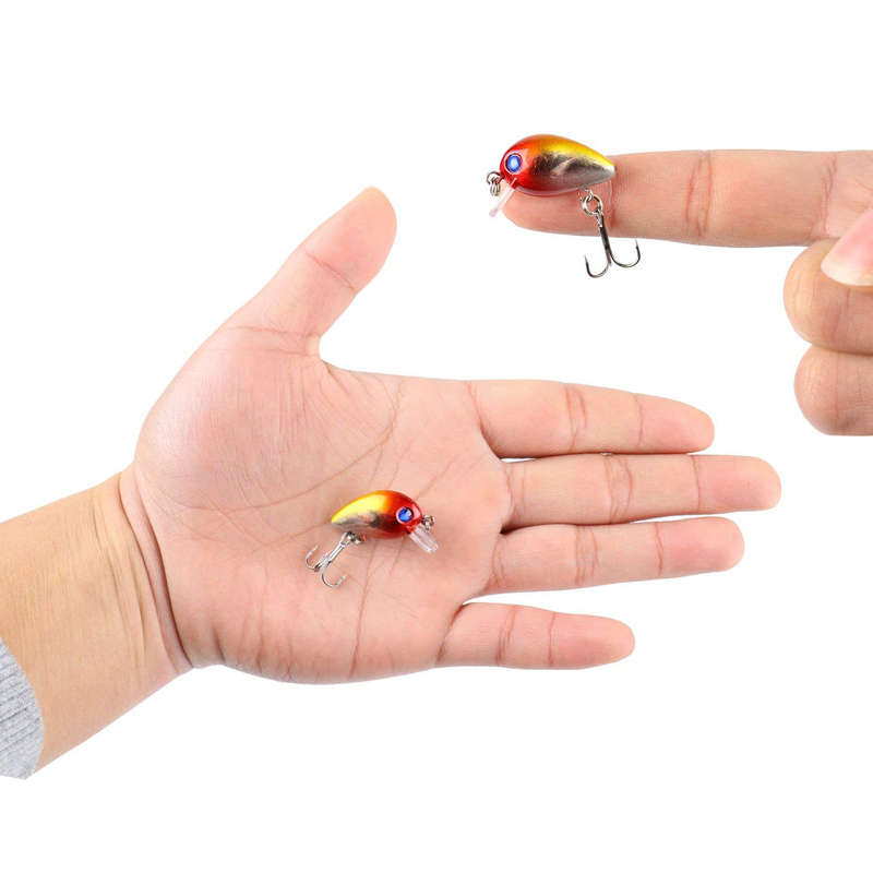ZANLURE 10pcs/set 3cm 1.5g Mini Crankbait Fishing Lure Shallow Water Wobbler Hard Bait Crank Bait