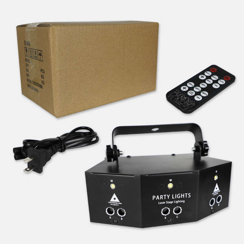 Laser LED Light Remote 9-EYE RGB DMX Projector Strobes DJ KTV Disco St