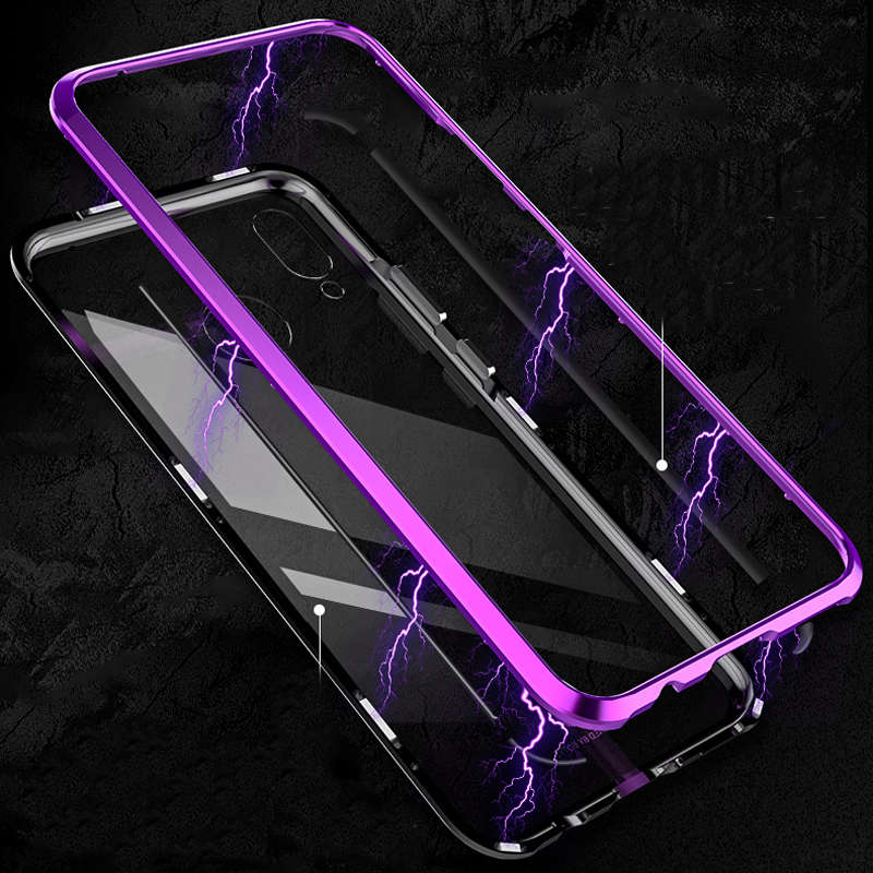 Bakeey 360 Magnetic Adsorption Upgraded Version Tempered Glass & Metal Flip Protective Case for Xiao