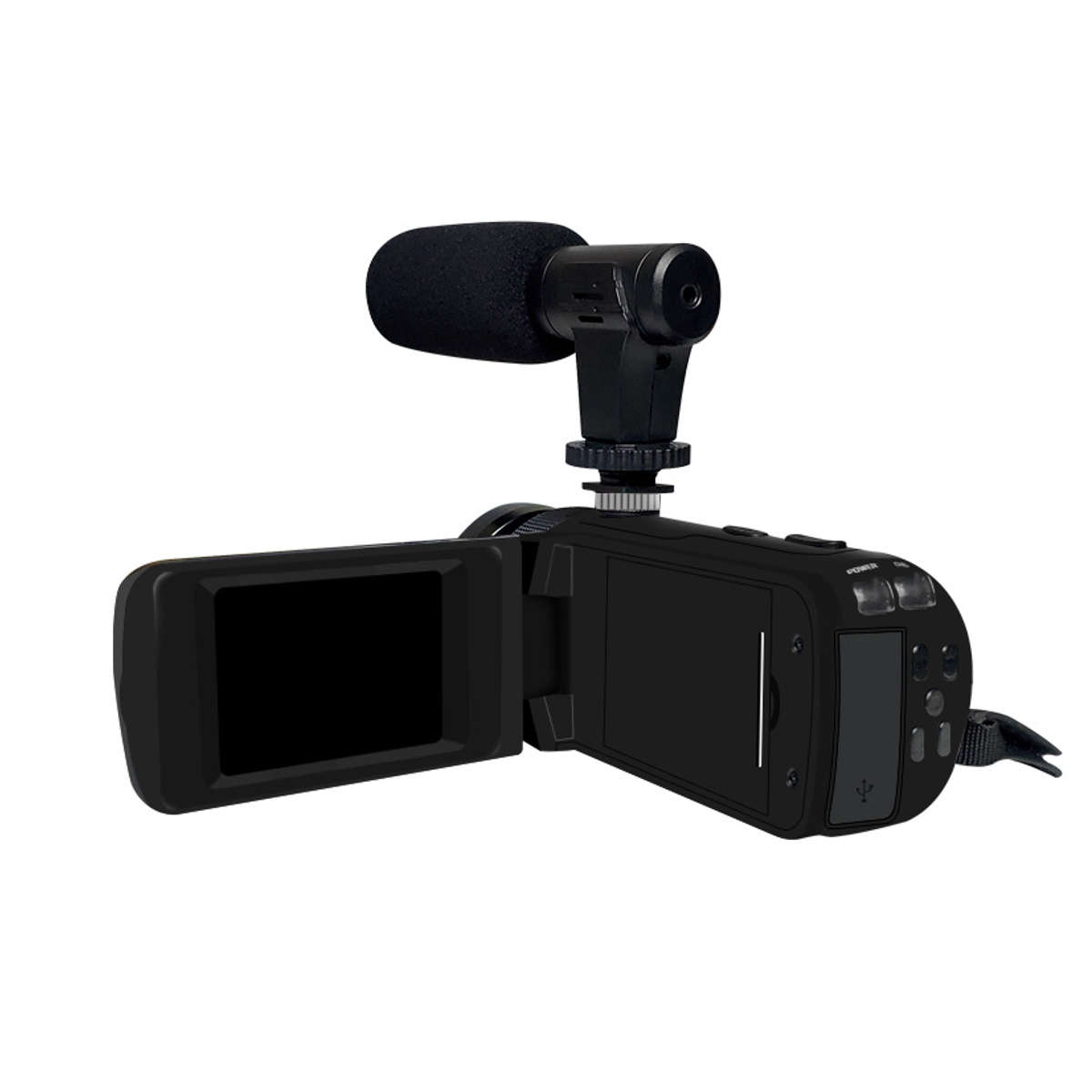 Professional CMOS 16 Megapixels 1080P 18X Digital Zoom Video Camcorder Digital Came (Type Only Lens)