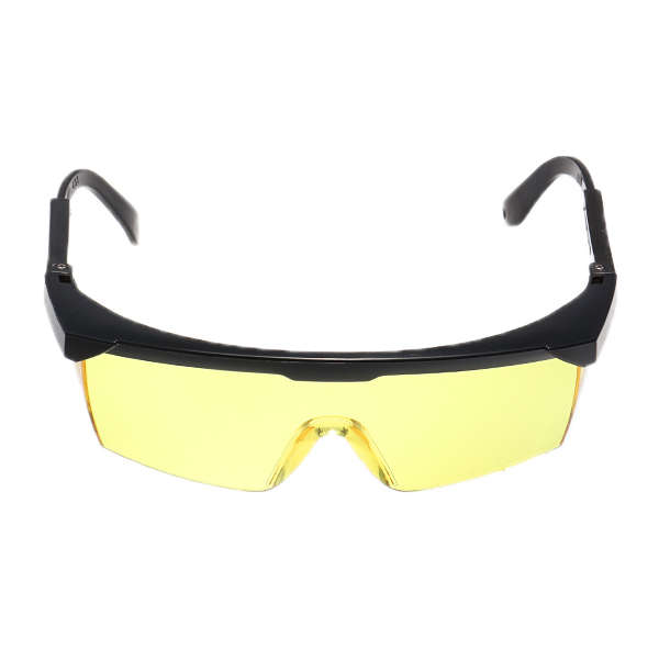 Laser Goggles Safety Glasses Protective Eyewear PC with Adjustable legs (Color Yellow)