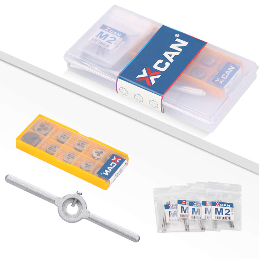 Drillpro 31pcs Multifunction Tap Die Set M1-M2.5 Metric Thread Tap and D