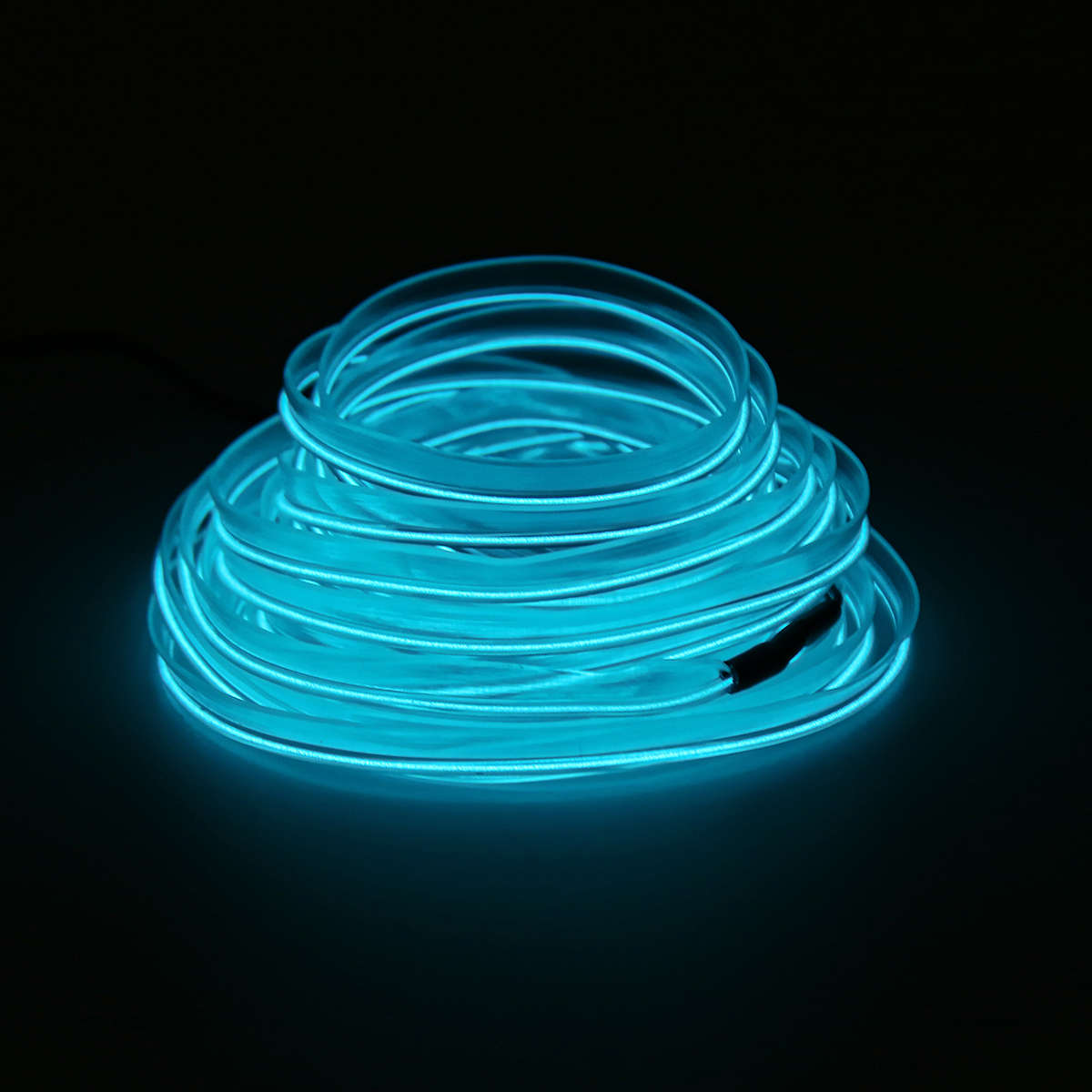 DC12V LED Car Interior Atmosphere Glow EL Wire Neon Strip Light Rope Tub