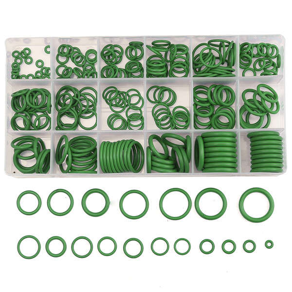 Suleve MXRW1 R22/R134a Air Conditioning O-Ring Rubber Rings Waterproof Washer 270Pcs