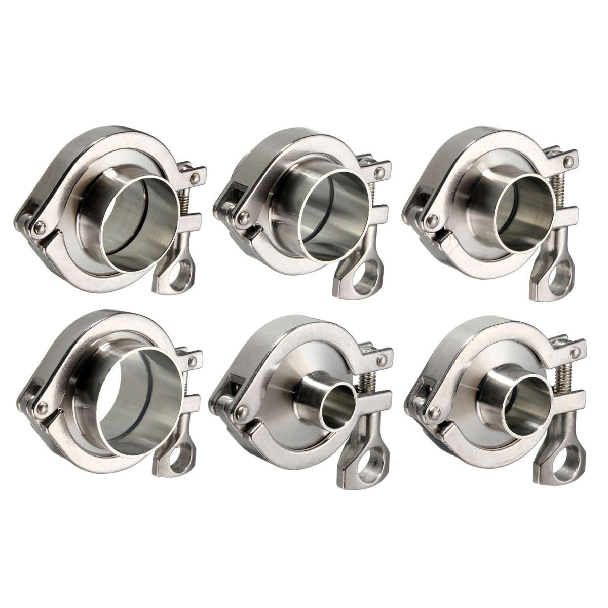 19/25/32/38/45/50mm Sanitary Pipe Weld Ferrule Set Gasket Tri Clamp OD (Size 50mm)