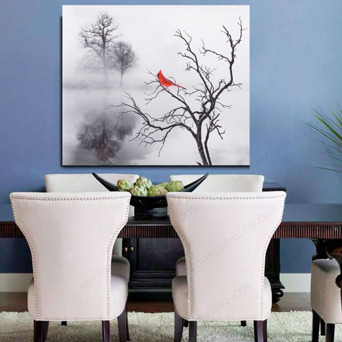 Modern Bird Wall Sticker Print Canvas Painting Picture Home Wall Art Dec